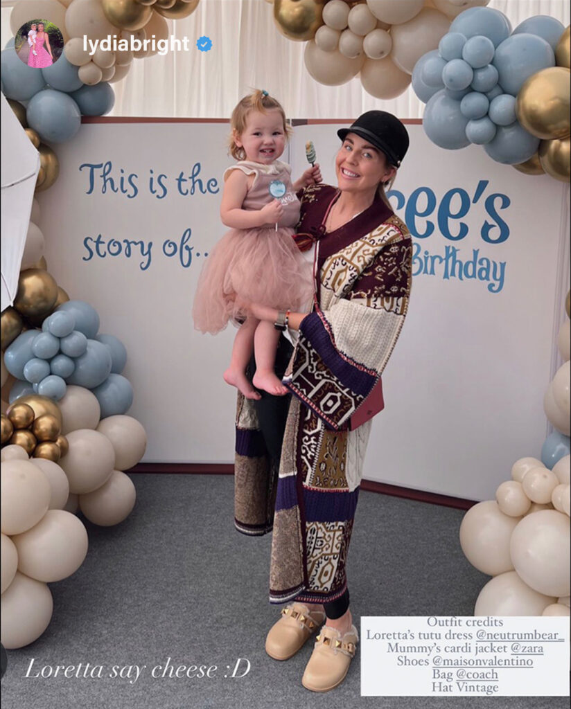 Lydia bright insta post
