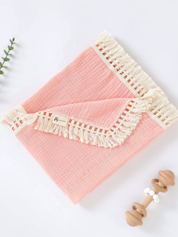 Personalised Embroidered Muslin Blanket