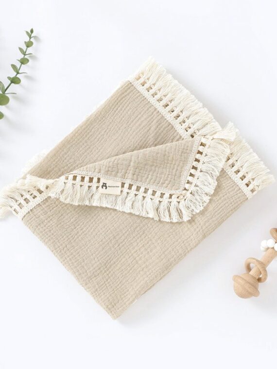 Personalised Embroidered Muslin Blanket