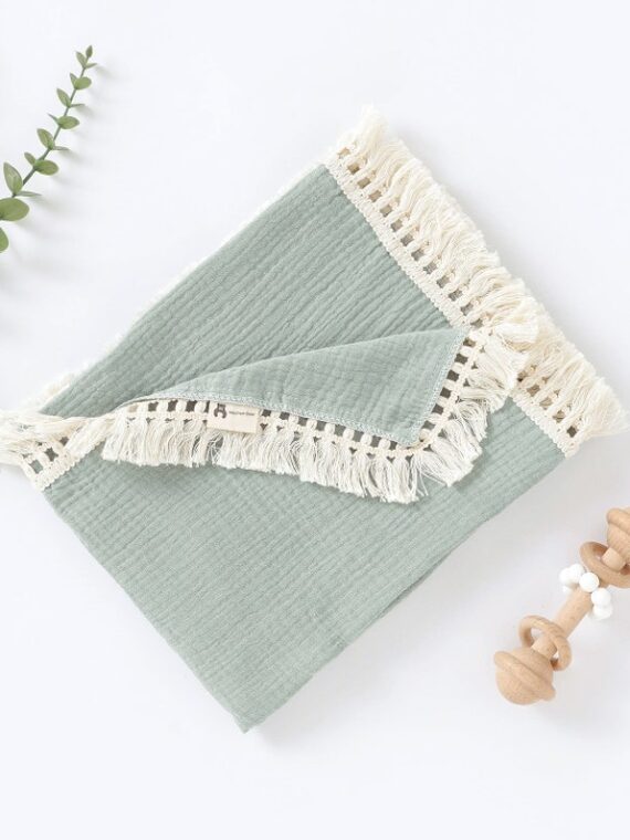 Personalised Embroidered Muslin Blanket