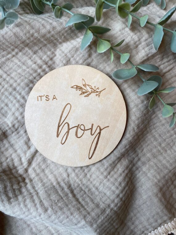 Gender Reveal plaque - Doubled Sided