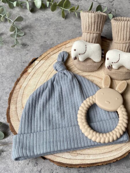 Teething Ring Letter Box Set (Elephant Socks)