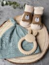 Teething Ring Letter Box Set (Bear Socks)